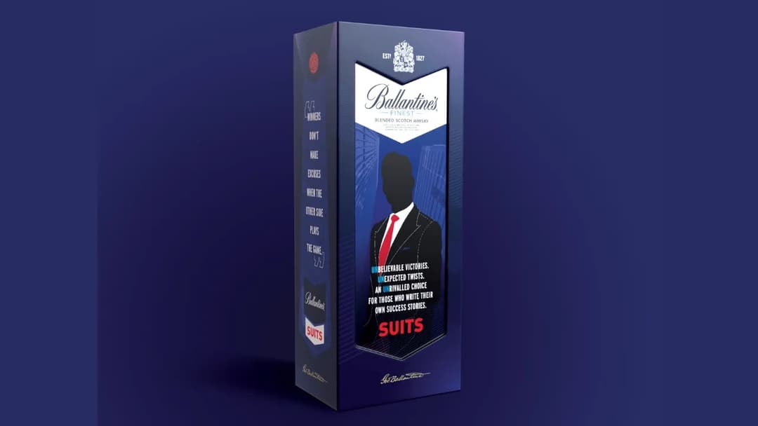 Ballantine's partners with tv series 'Suits' for a limited-edition pack