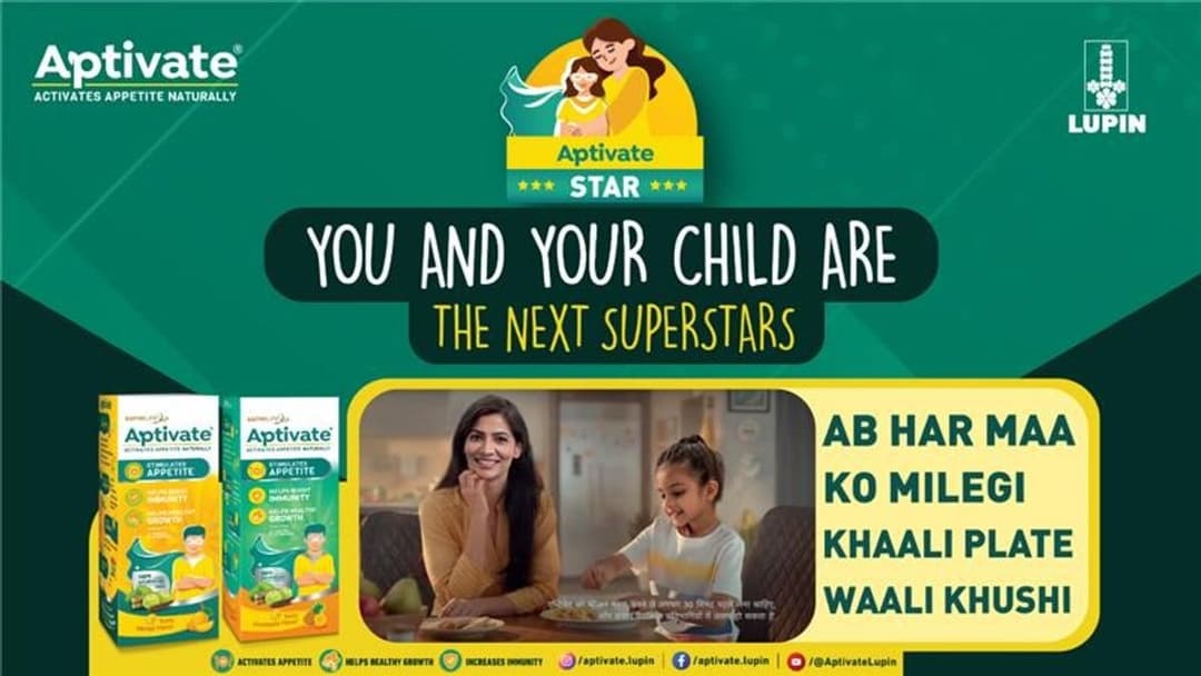 Moms, star alongside your little one in Lupin Aptivate Star video contest!