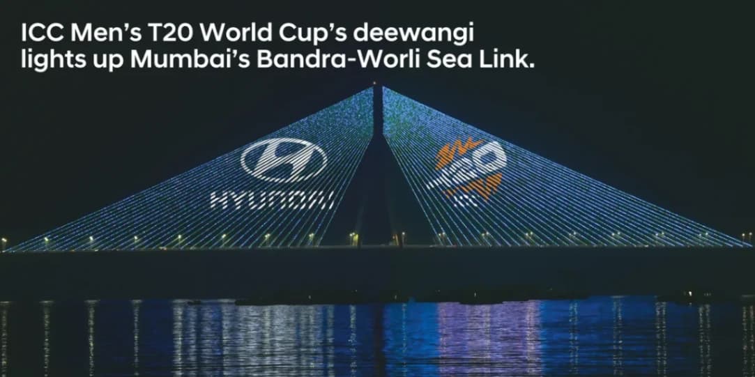 Hyundai Lights Up Mumbai’s Skyline to Kick Off T20 World Cup