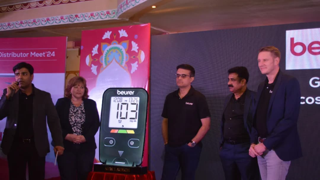 Sourav Ganguly launches Beurer India's GL 22 Blood Glucose Monitor