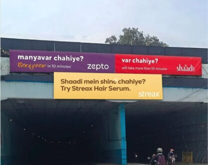 Streax joins ‘Zepto-Shaadi.com’ trend with witty OOH